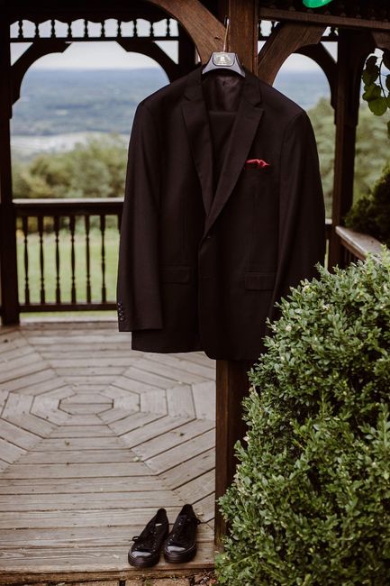 His suit!