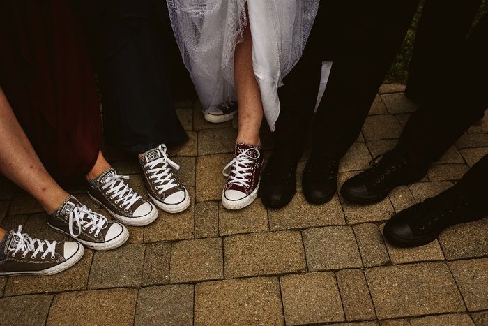 Everyone with their shoes! 
