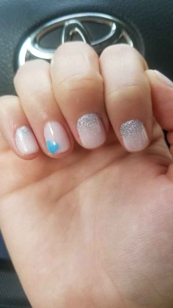 Getting my nails did! Trying out before the wedding! - 1