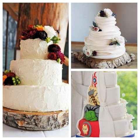 The cake on the left (biggest picture) I love the flowers. The top right I love how the icing is! Th