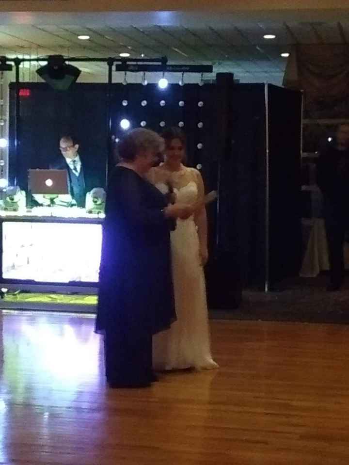 My mom and I during her speech before our dance!