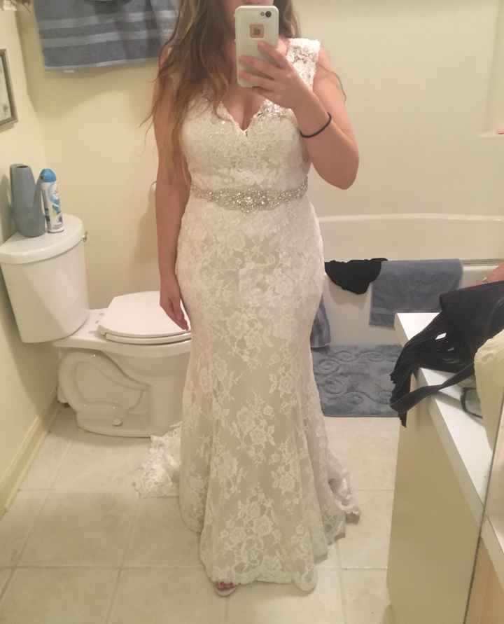 Freaking out..not liking my dress a couple weeks before the Wedding.