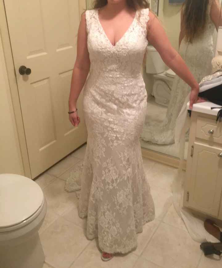Freaking out..not liking my dress a couple weeks before the Wedding.