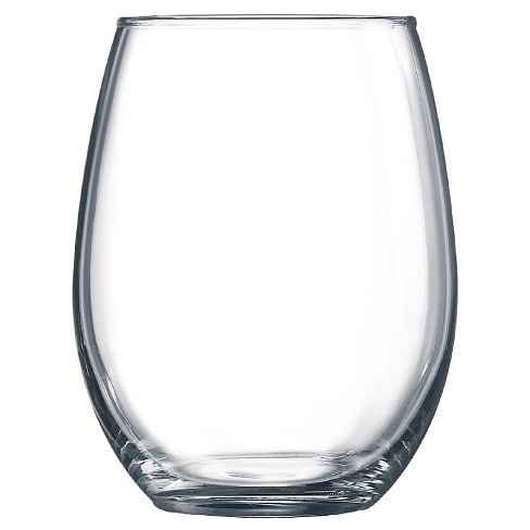 Stemless wine glass