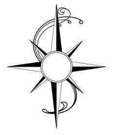But it will be this compass rose in the middle. She is going to make the swirls look more like an "S