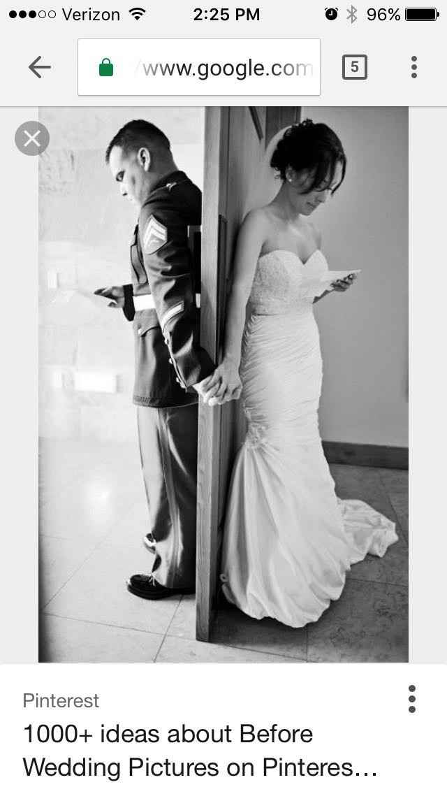 To do a first look or not?