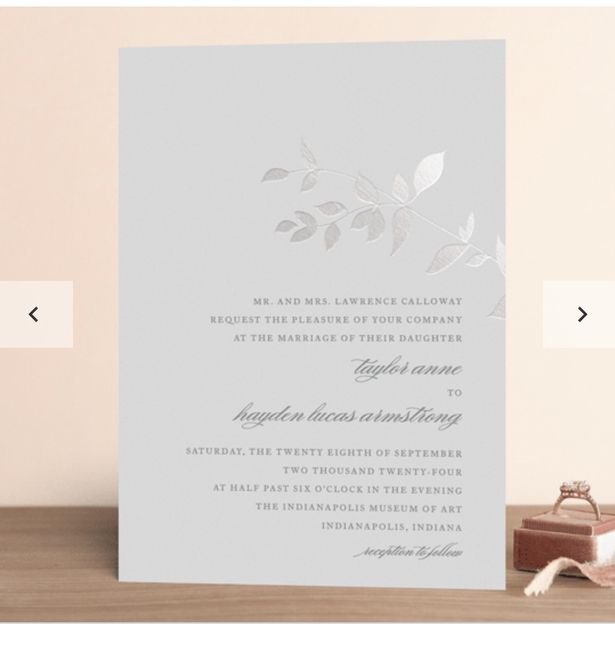 Lowercase names wedding invitations - 1