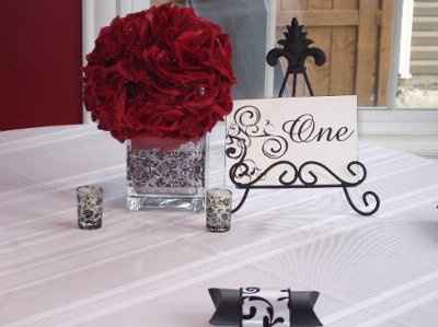 Feather Centerpieces.