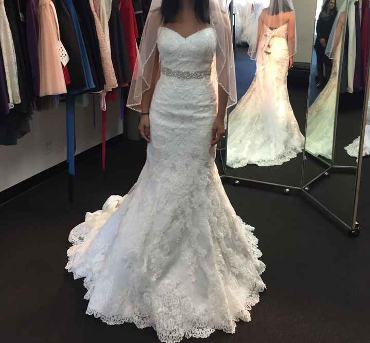 Petite brides dress help