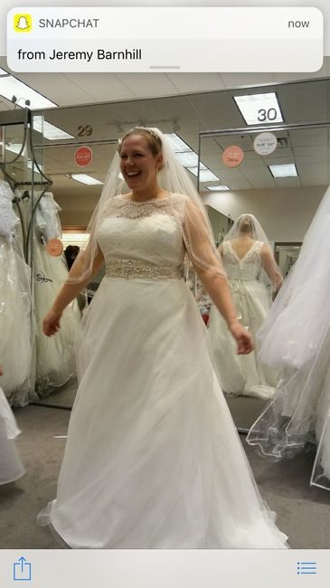 I wanna see your wedding dress!
