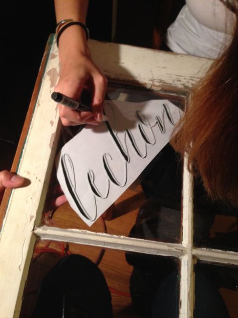 DIY taco bar/buffet menu & seating chart!