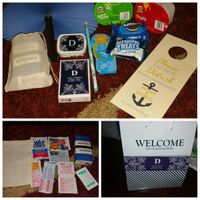 Spin off- Welcome bag contents