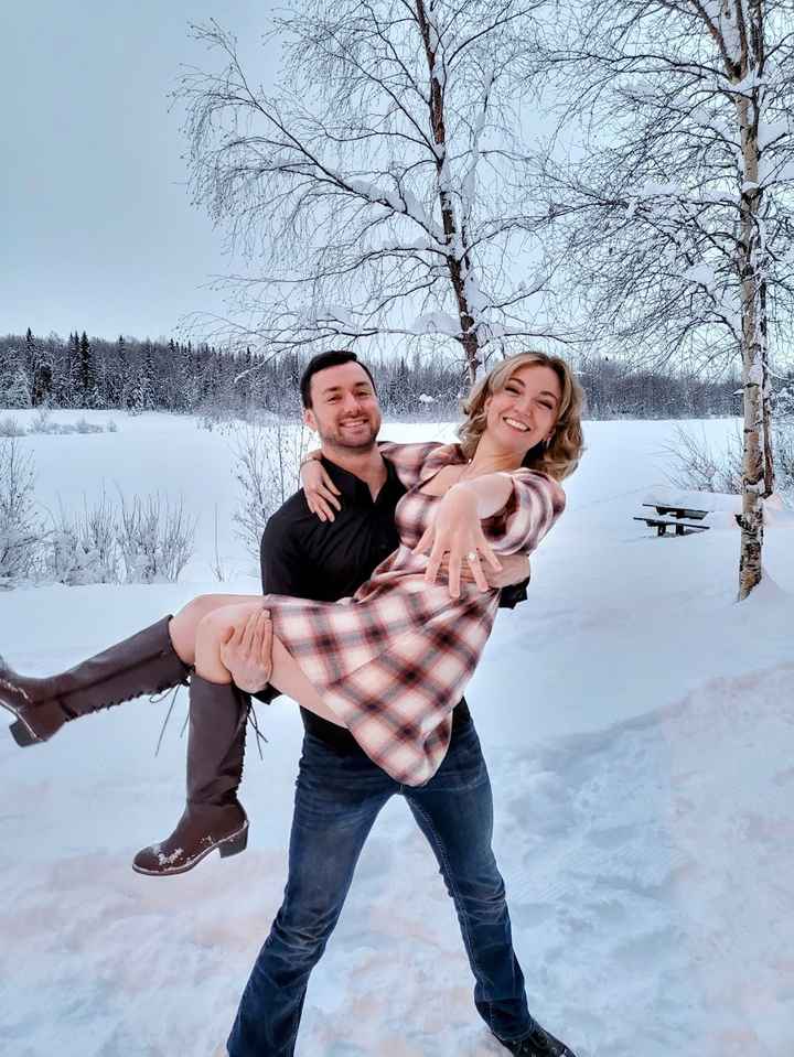 DIY engagement shoot at the park behind our house. Cold doesn't begin to describe it, but worth it!