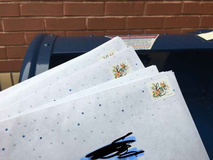 Mailing my invites today! - 1