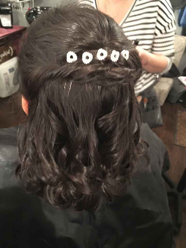 Hair and makeup trial last night - 1