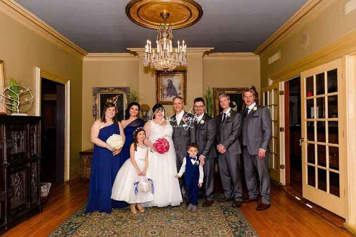 Does anyone have photos of David s Bridal Marine color for bridesmaids Switching from Azazie. Weddings Wedding Attire Wedding Forums WeddingWire