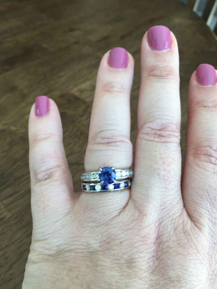 Sapphire Wedding Bands - Would Love to See Yours! - 1