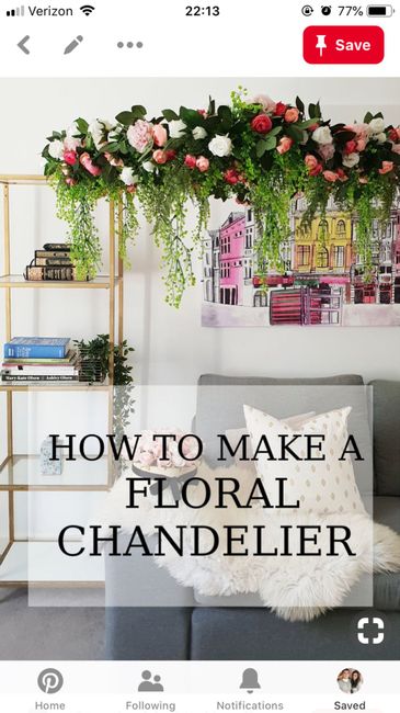 Greenery/floral Chandelier? 3