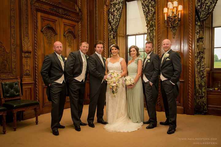 Ivory wedding dress with white groom shirt clearance