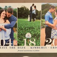 How many pictures did you use on your Save the Dates? - 1