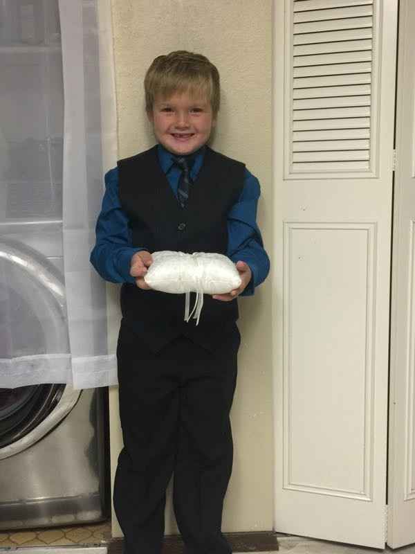 My son, doubling as Ring bearer