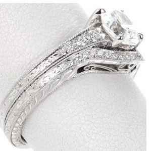 Wedding band to pair with engagement ring