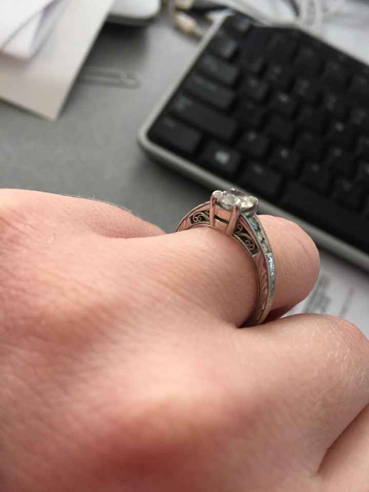 Wedding band to pair with engagement ring