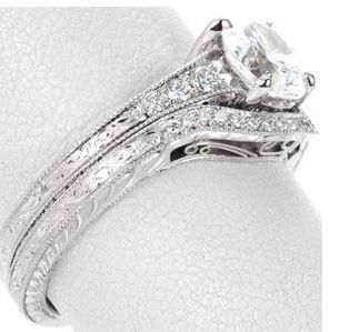 Wedding band to pair with engagement ring