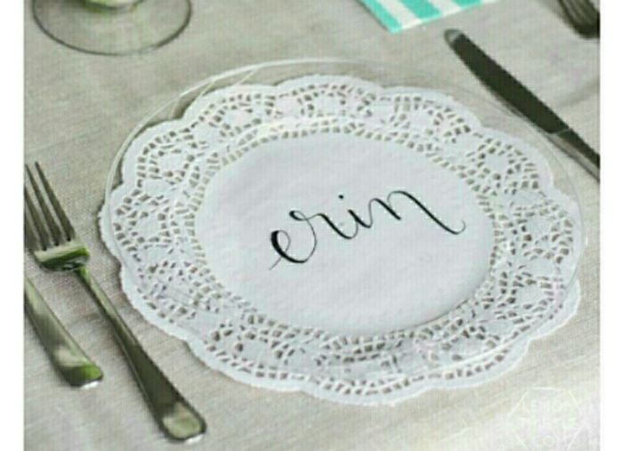 Place setting and seating chart?