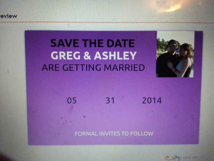 Ordered Save The Dates Super Early!! PICS