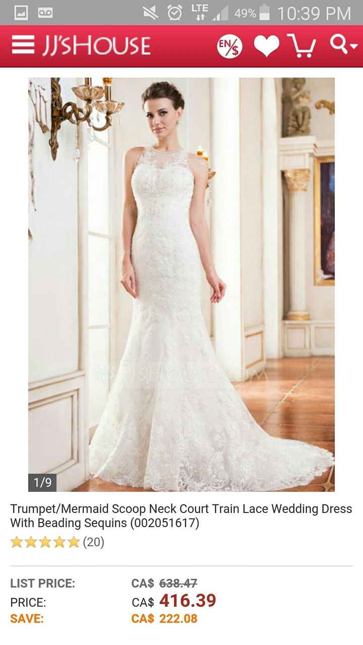 I don't like wedding dresses