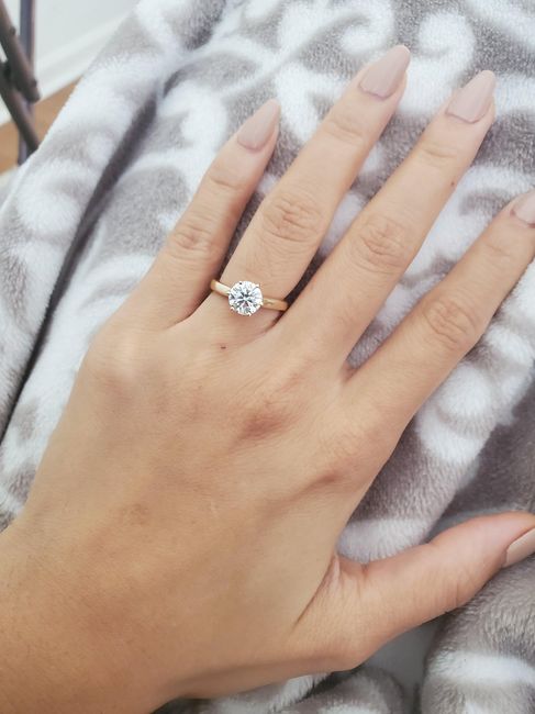 Moissanite or Diamond Ring Engagement Ring? - 1