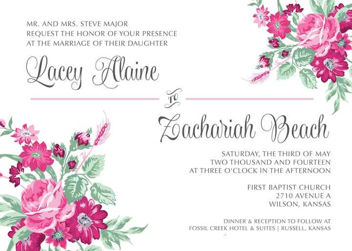 Show us your wedding invitations!