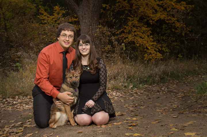 Engagement Pics with Dog!