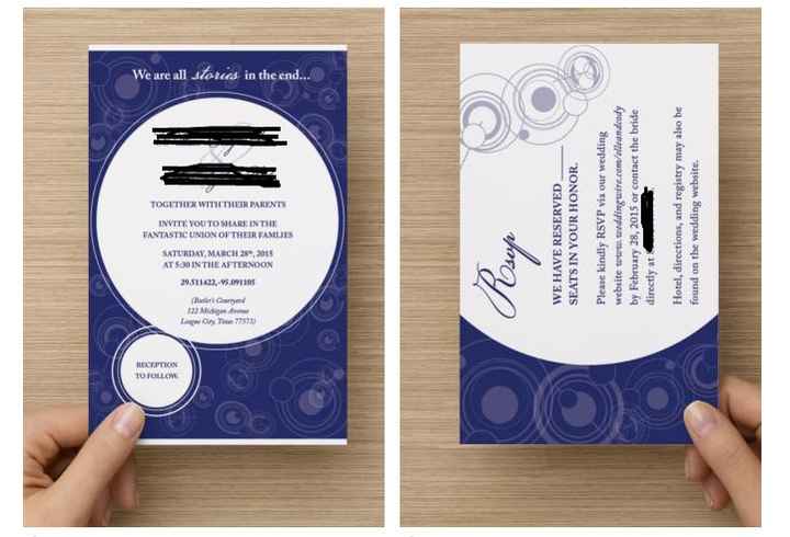 Haha! I'll be ordering my invitations tomorrow!