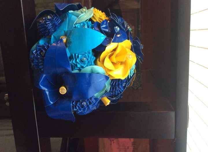 My DIY Dr Who themed Bridal Bouquet is complete!