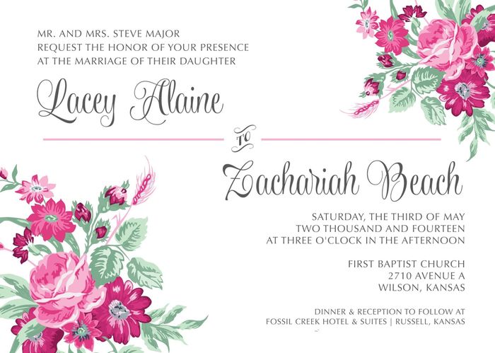 invitations...what did yours look like?