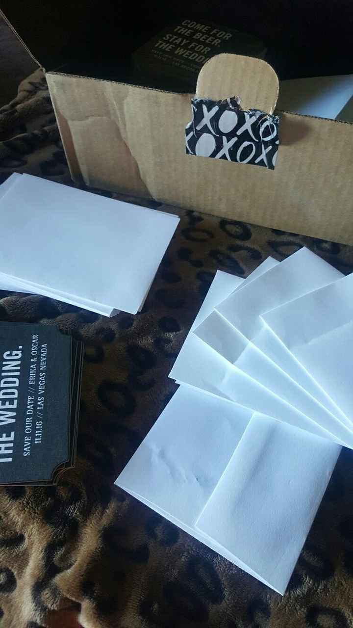 Save the dates arrived ruined :(