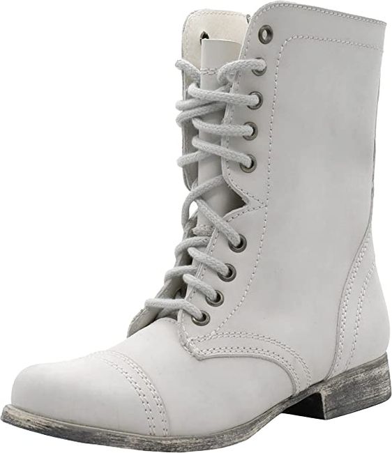 Has anyone done white combat-style boots for their wedding shoes? 1