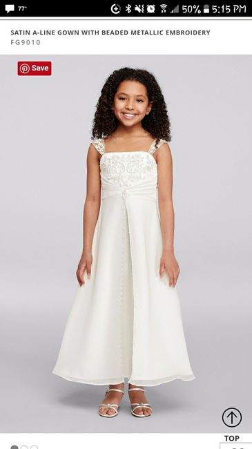 Flower girl dress dilemma