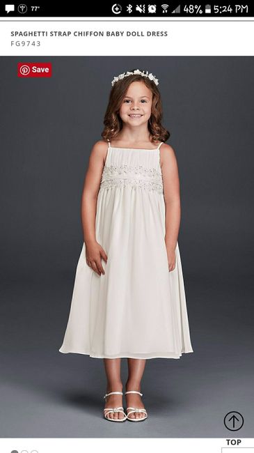 Flower girl dress dilemma