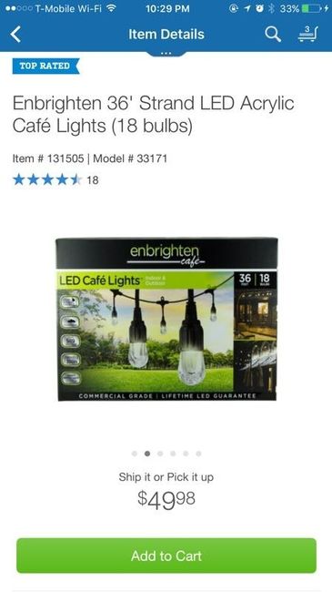 LED Lighting down Aisle