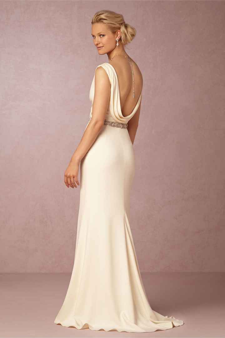 Brides with form fitting dresses