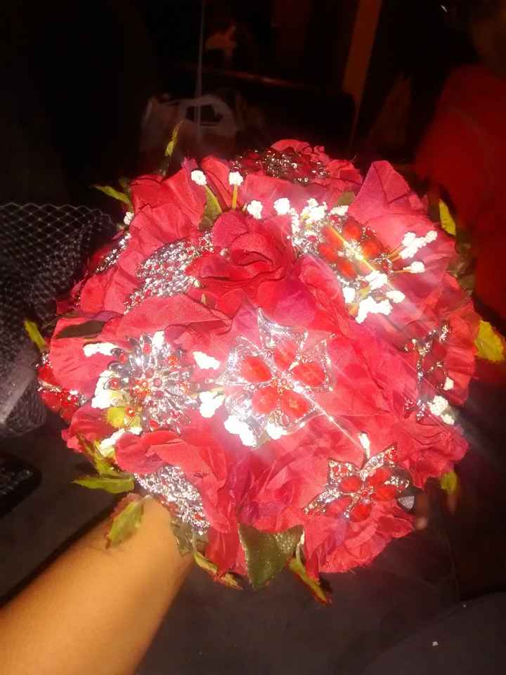 My brooch bouquet. What do you all think?