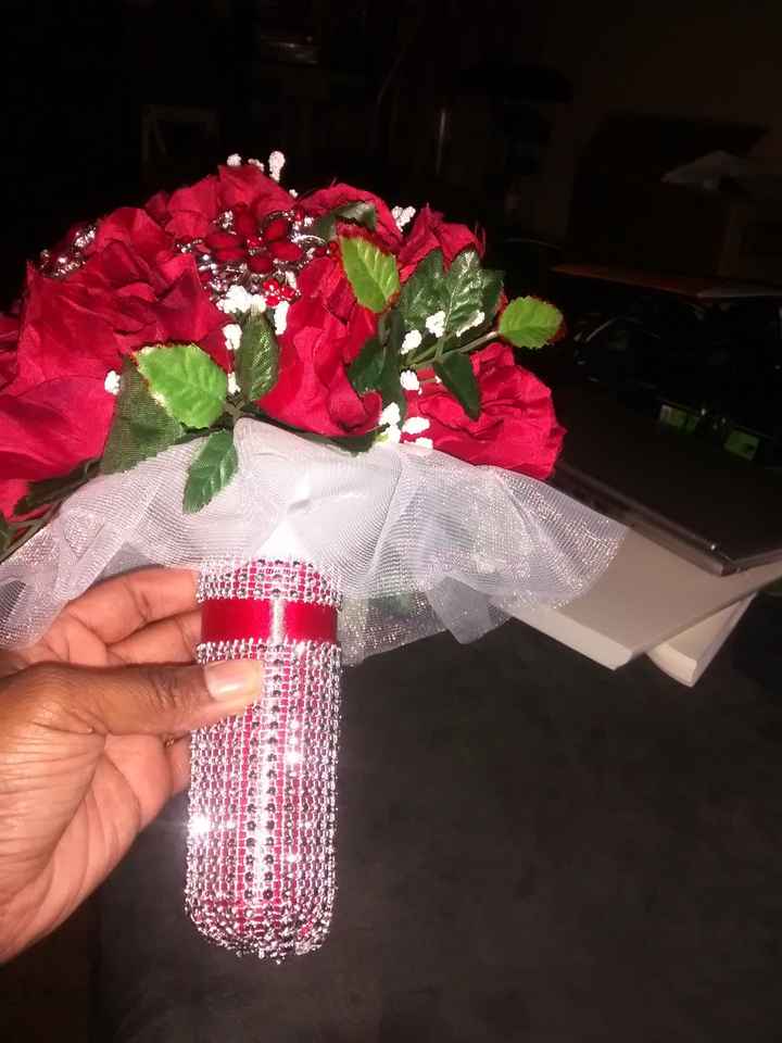 My brooch bouquet. What do you all think?