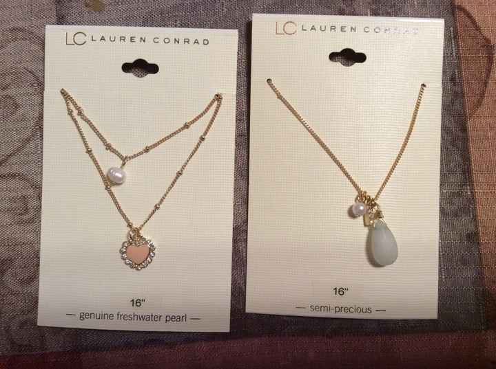 2 in 1 post Flower girl necklaces and Invites