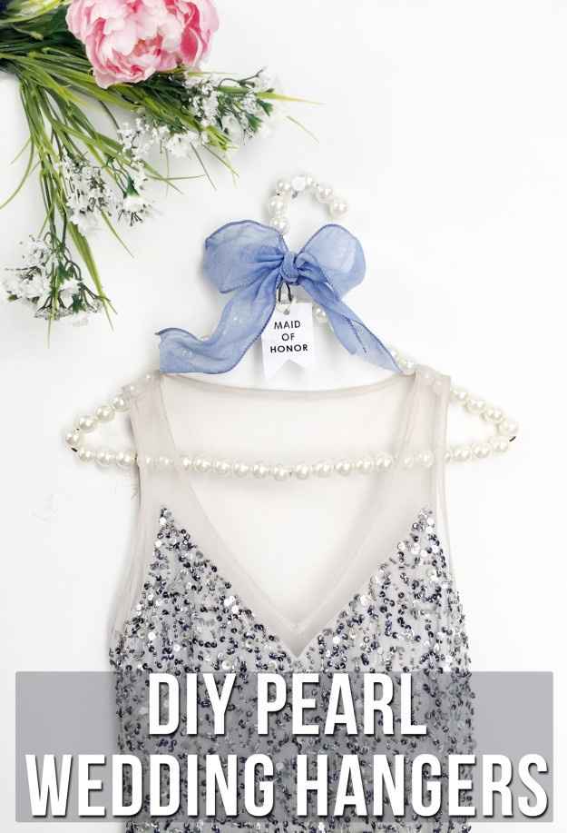 DIY Hangers for bridesmaids