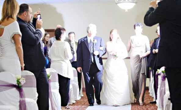"Unplugged" wedding ceremony