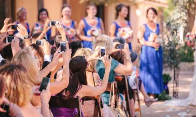 "Unplugged" wedding ceremony