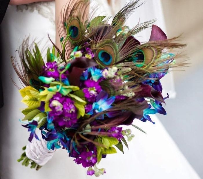 All white or colorful bride bouquet?